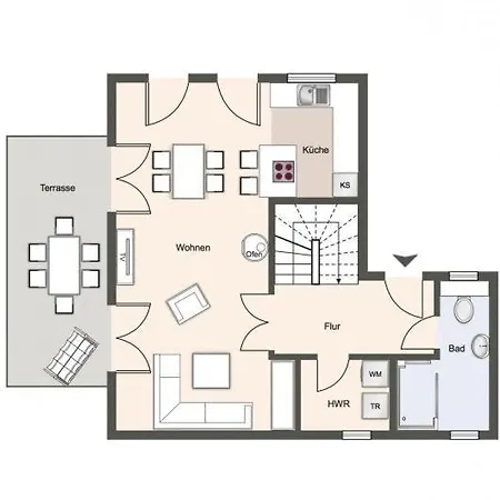 Haushaelfte Dorfremise Nyaraló Sankt Peter-Ording